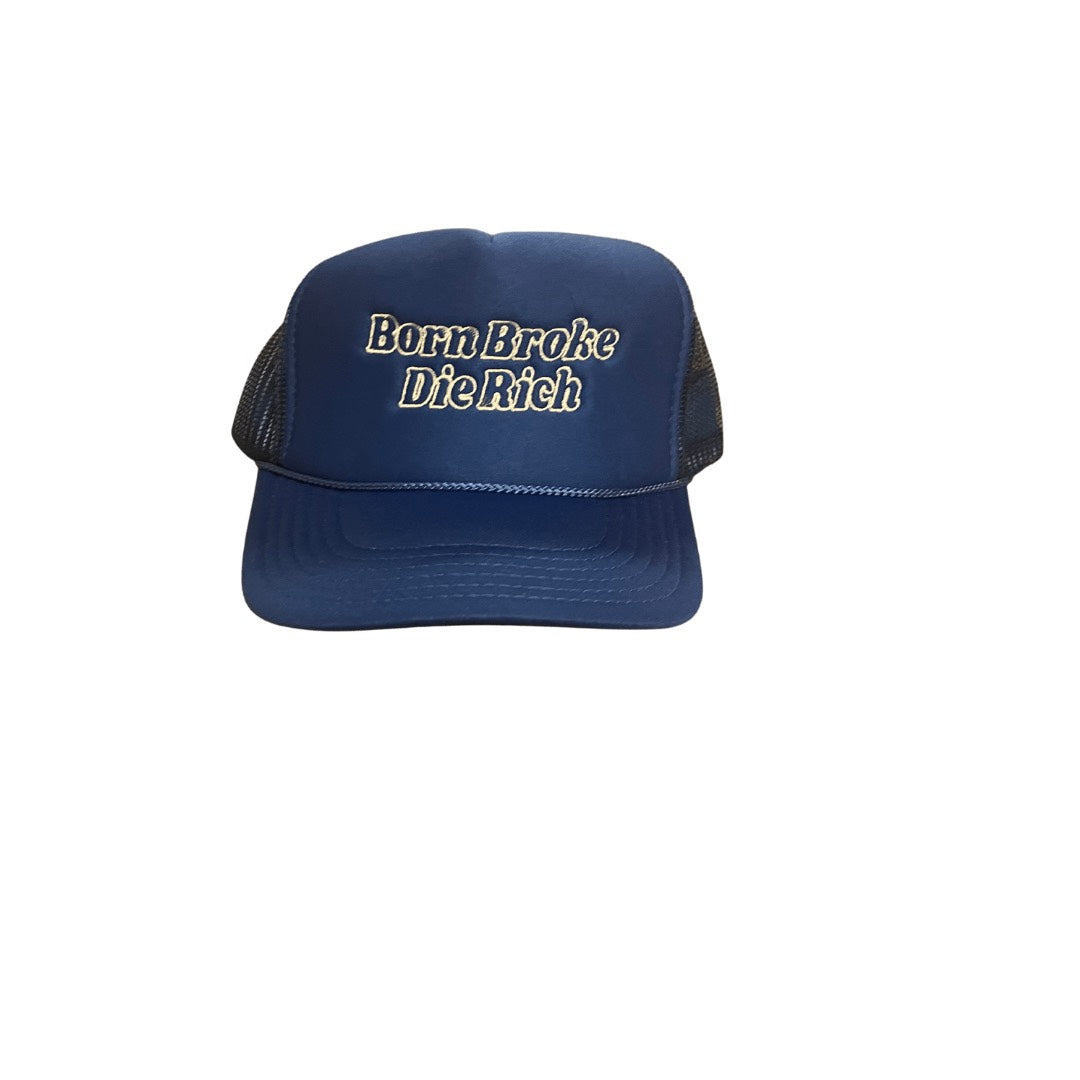 Blue & White Stencil Classic Logo Trucker Wholesale Order