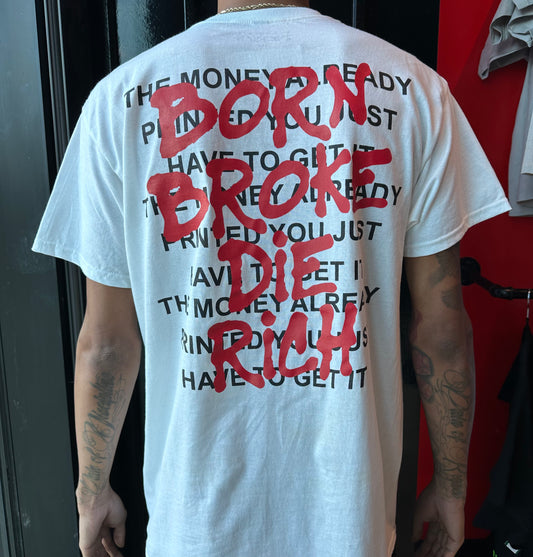 White Print Money T-Shirt