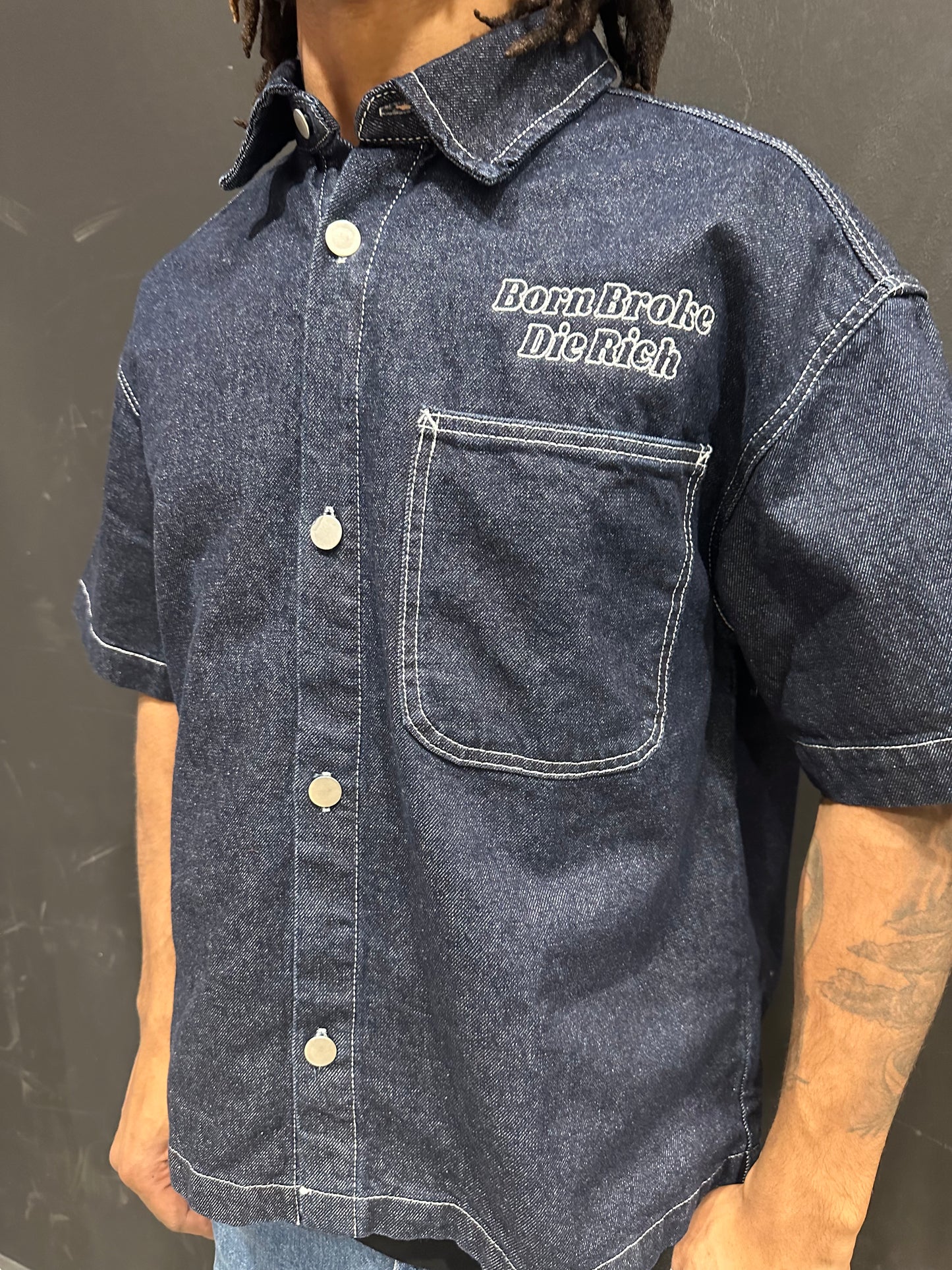 Stencil Denim Shirt