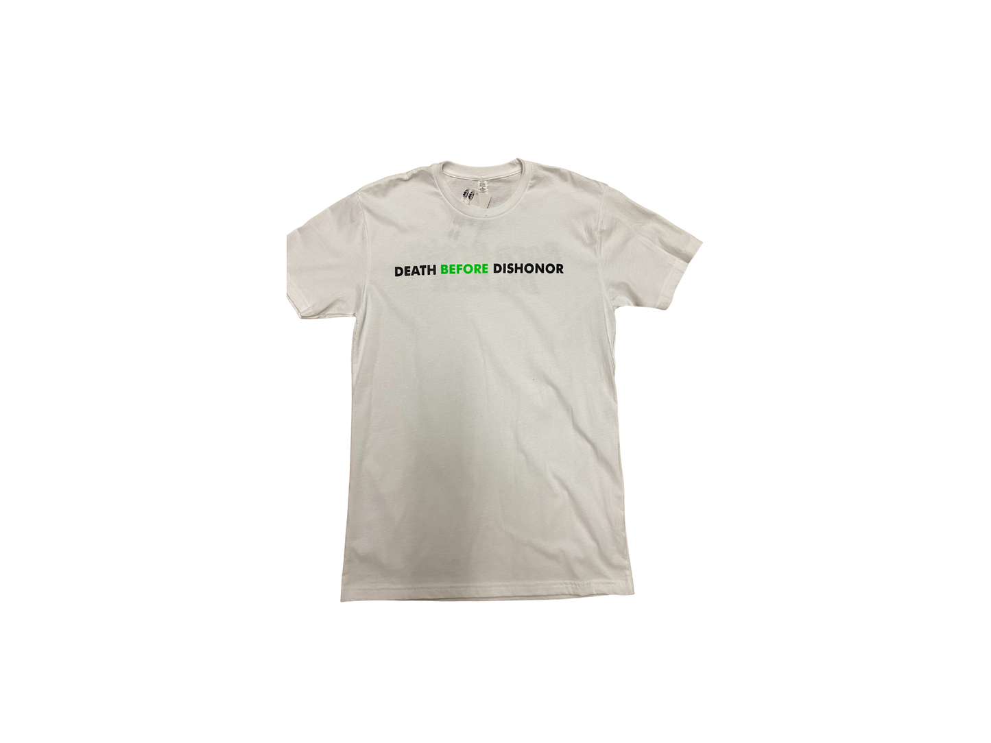 Death Before Dishonor White & Green Tee